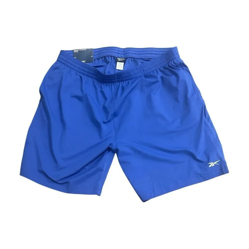 Reebok Men's Speedwick Stretch Performance Knit Active Short, Vector Blue, XXL